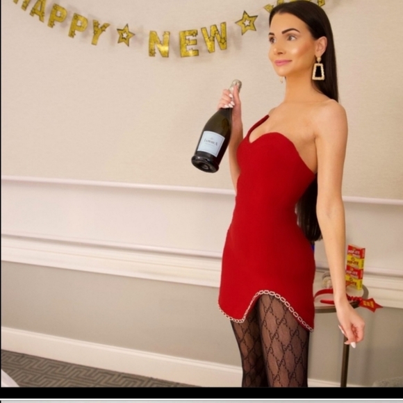 Zara Tweed Mini Dress With Gold Chain Trim NWT Bloggers Favorite 😍 - Picture 7 of 16